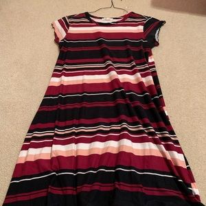 Striped dress size medium